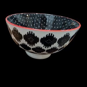 Danica Now Designs Bowl Stamped Black Ikat